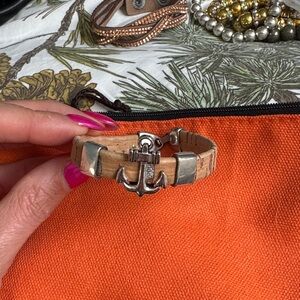 Silver Anchor Bracelet